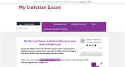 Desktop Screenshot of my-christian-space.com