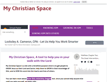 Tablet Screenshot of my-christian-space.com